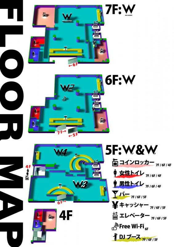 Club W Floor Map